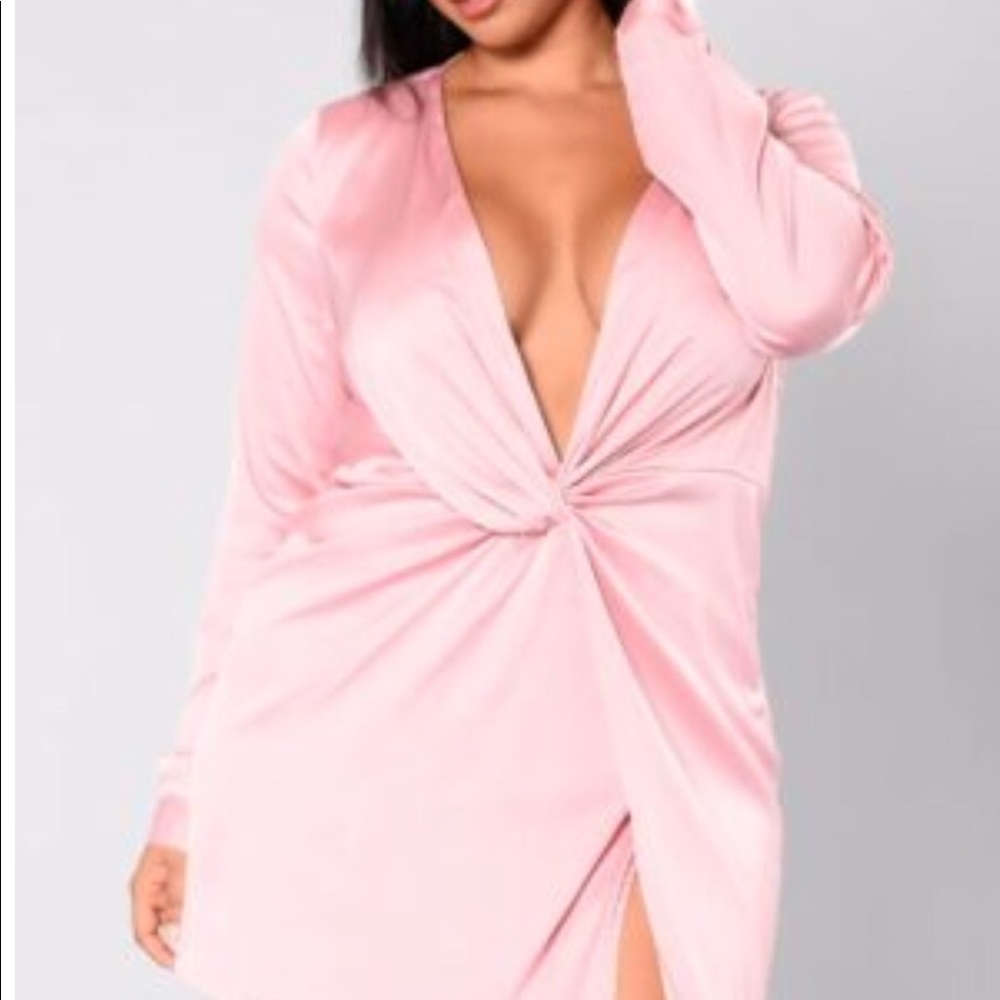 Fashion nova sugar free dress in pink